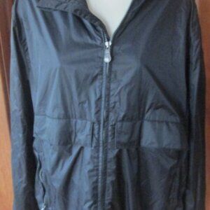 BURTON JET SET Lined Black Hooded Weather Proof JACKET COAT HOOD Size XL (42)